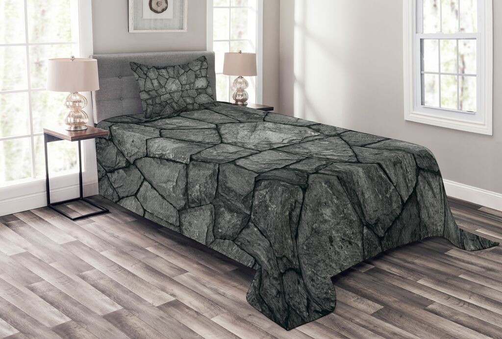 ABAKUHAUS Серый комплект покрывала, Stone Wall Rough Rusty, комплект с моющимися наволочками, для односпальных кроватей 170 x 220 см, серый
ABAKUHAUS Серый комплект покрывала, Stone Wall Rough Rusty, комплект с моющимися наволочками, для односпальных кроватей 170 x 220 см, серый