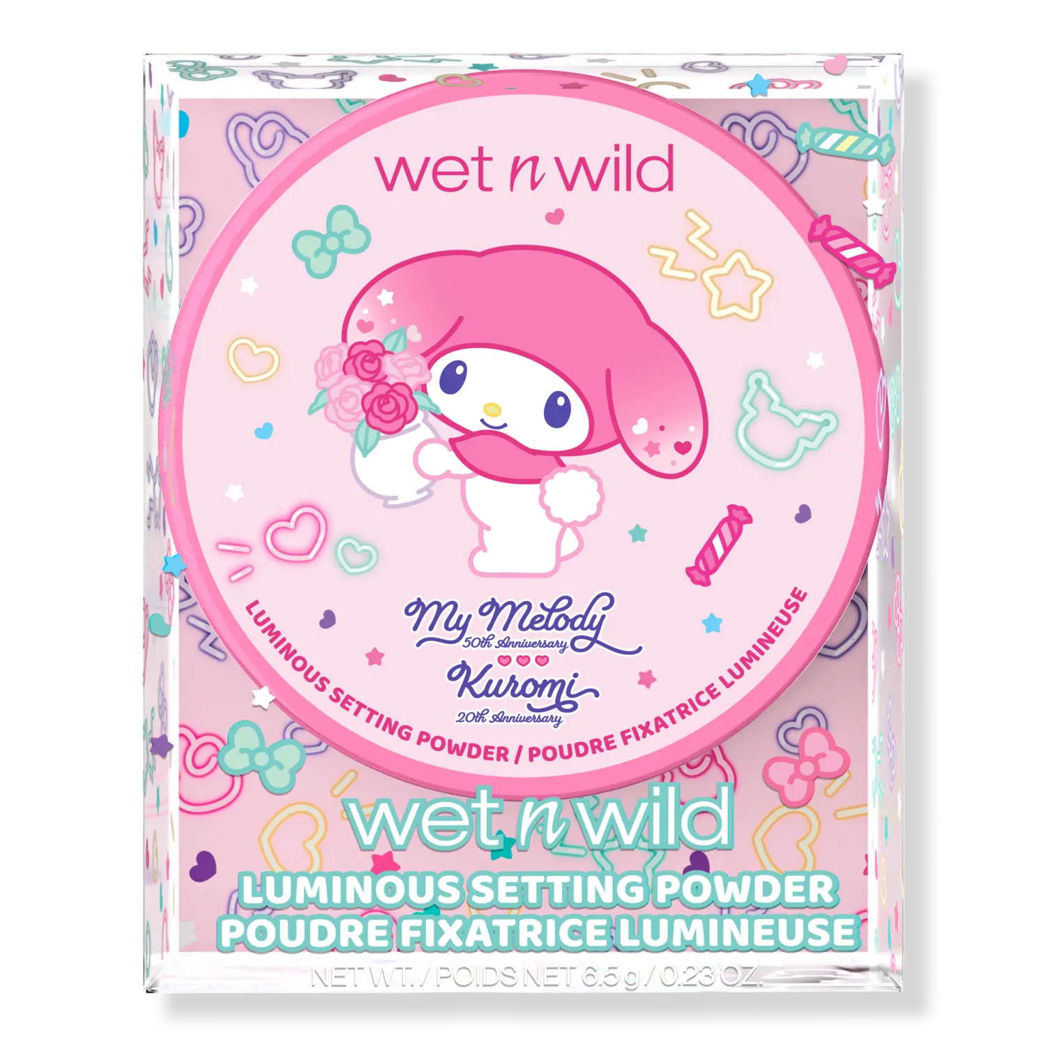 Пудра для фиксации макияжа My Melody Anniversary Luminous Setting Powder Wet n Wild, Sugar Sparkle
Пудра для фиксации макияжа My Melody Anniversary Luminous Setting Powder Wet n Wild, Sugar Sparkle