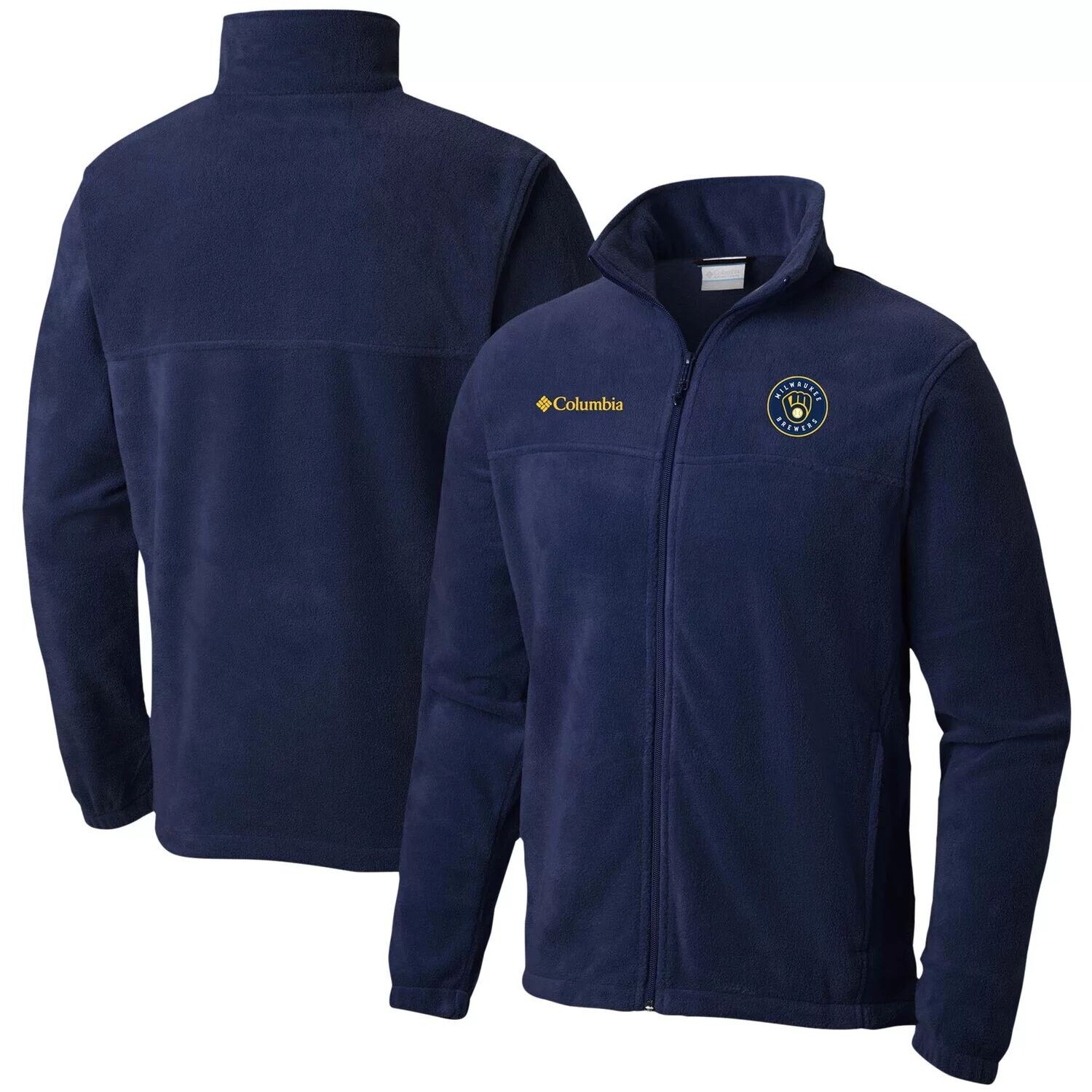 Мужская куртка Columbia Navy Milwaukee Brewers Steens Mountain с молнией во всю длину
Мужская куртка Columbia Navy Milwaukee Brewers Steens Mountain с молнией во всю длину