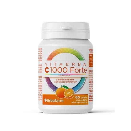 Эрбафарм, Vitaerba витамин С 1000 Форте, Иммунитет, БАД, 60 таб Inna Marka
Эрбафарм, Vitaerba витамин С 1000 Форте, Иммунитет, БАД, 60 таб Inna Marka
