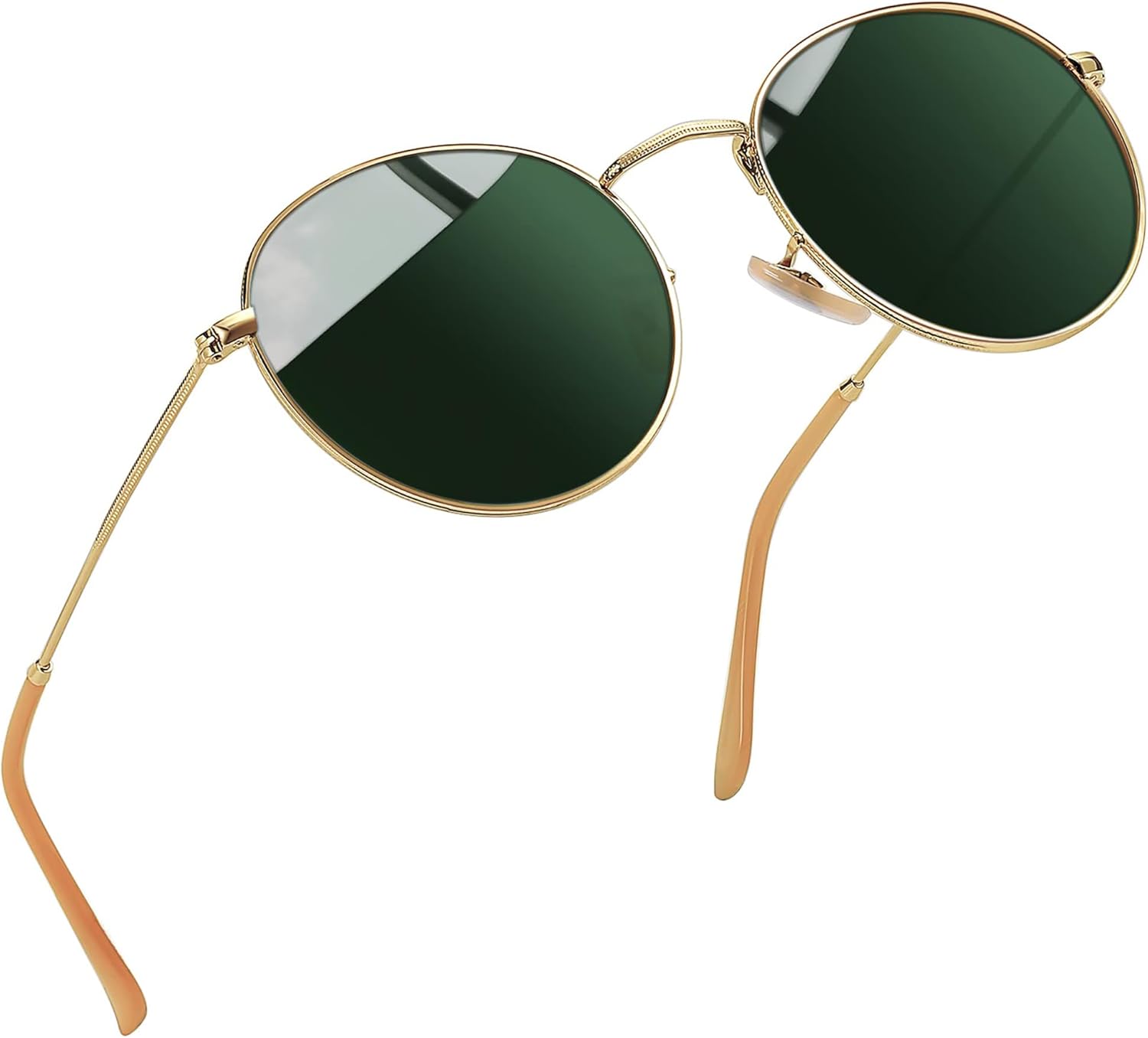 Винтажные круглые солнцезащитные очки Joopin для женщин, ретро-стиль, поляризованные солнцезащитные очки с защитой UV400, круглые солнцезащитные очки для мужчин, A02- Gold / G15
Винтажные круглые солнцезащитные очки Joopin для женщин, ретро-стиль, поляризованные солнцезащитные очки с защитой UV400, круглые солнцезащитные очки для мужчин, A02- Gold / G15