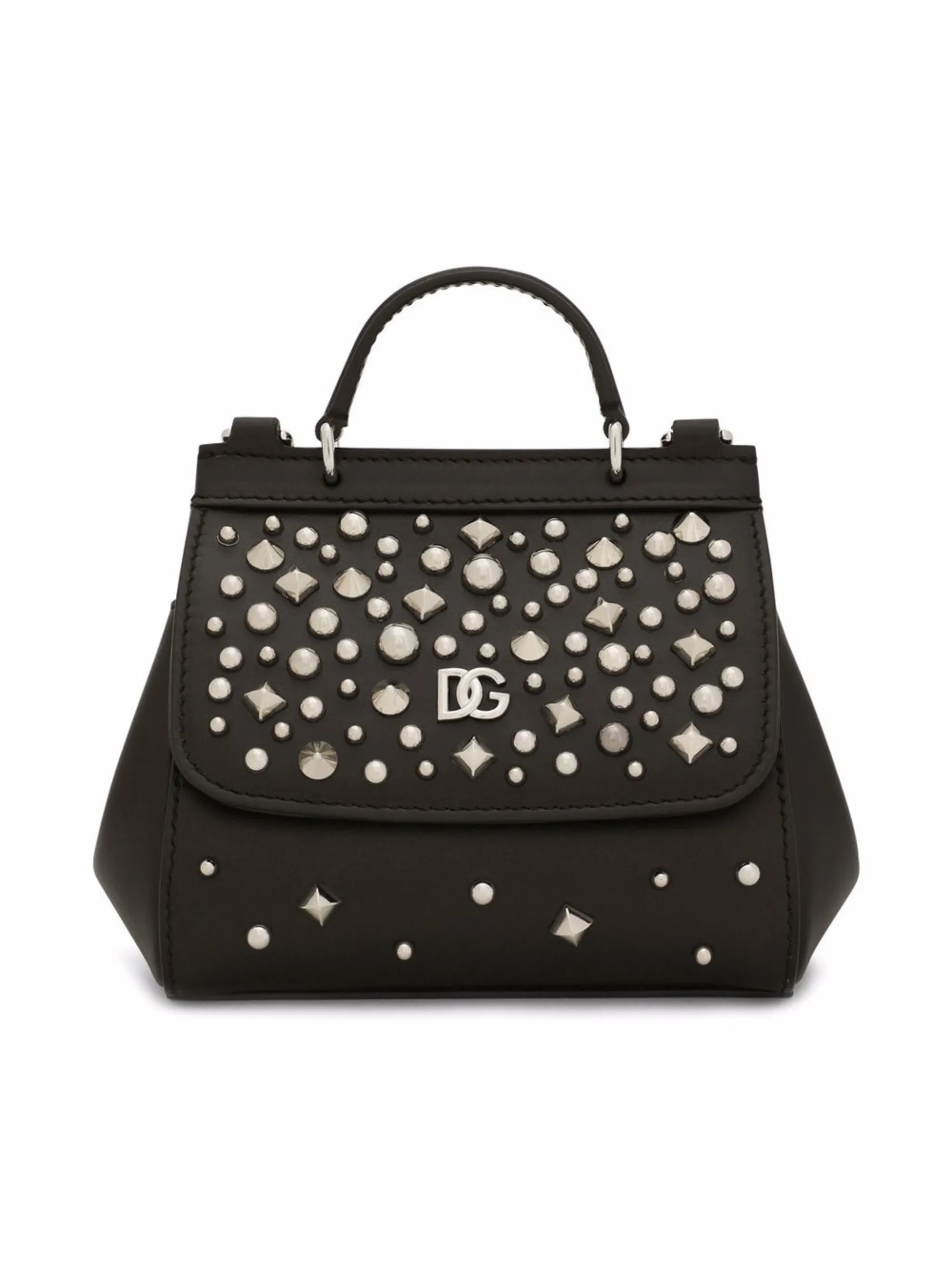 Мини-сумка Sicily с заклепками Dolce & Gabbana Kids, черный
Мини-сумка Sicily с заклепками Dolce & Gabbana Kids, черный