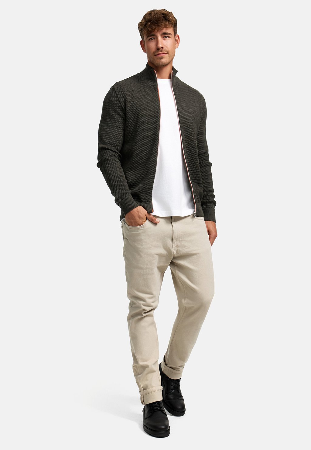 Кардиган ERIK ZIP Kronstadt, хаки
Кардиган ERIK ZIP Kronstadt, хаки