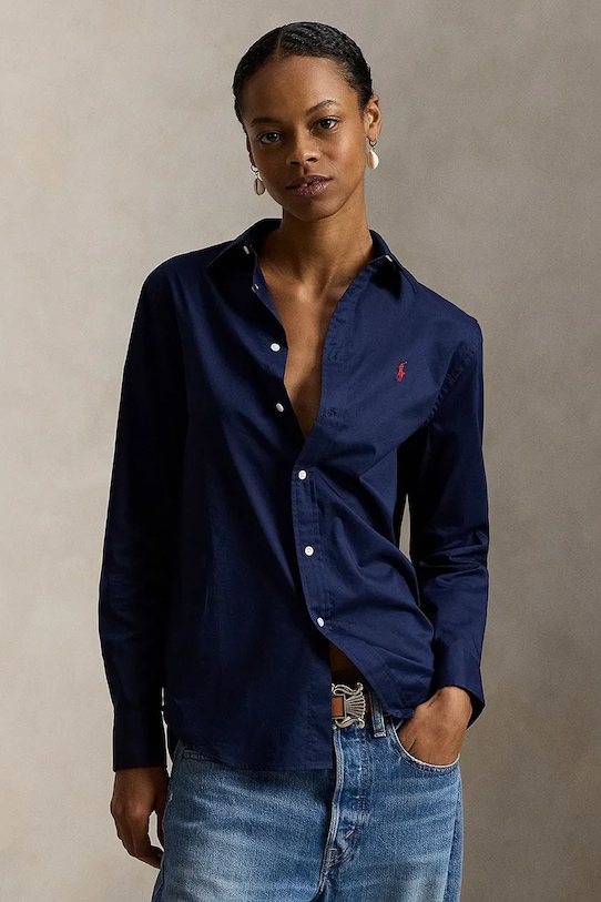 Хлопковая рубашка Polo Ralph Lauren, темно-синий
Хлопковая рубашка Polo Ralph Lauren, темно-синий