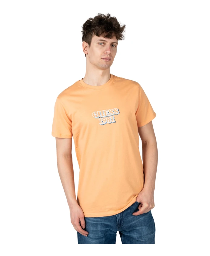 Классическая футболка с круглым вырезом Guess, оранжевый
Классическая футболка с круглым вырезом Guess, оранжевый