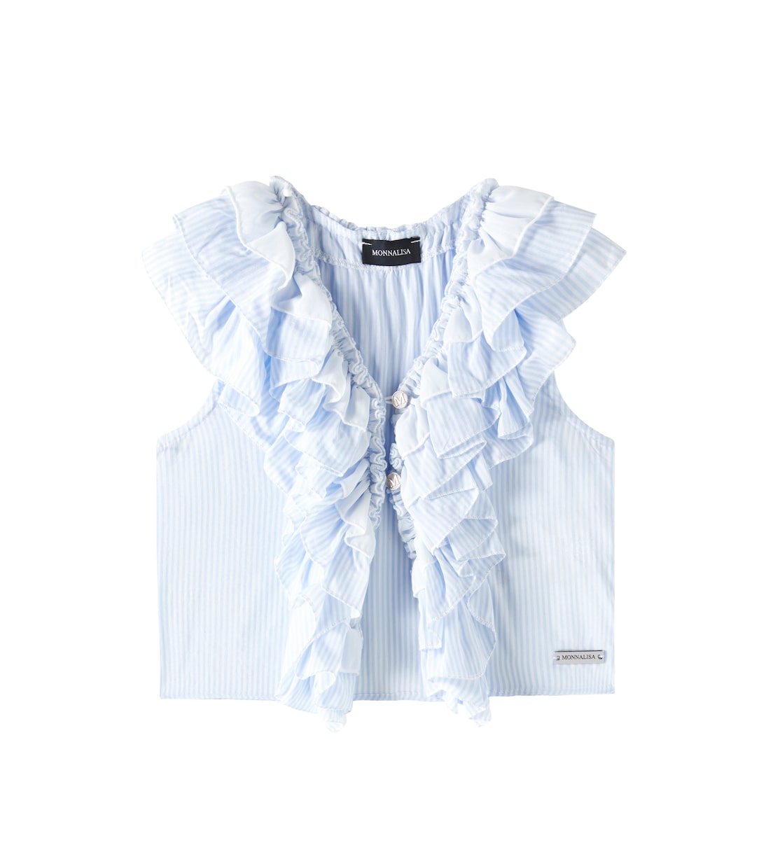Полосатый топ с оборками Monnalisa, Panna + Celeste
Полосатый топ с оборками Monnalisa, Panna + Celeste
