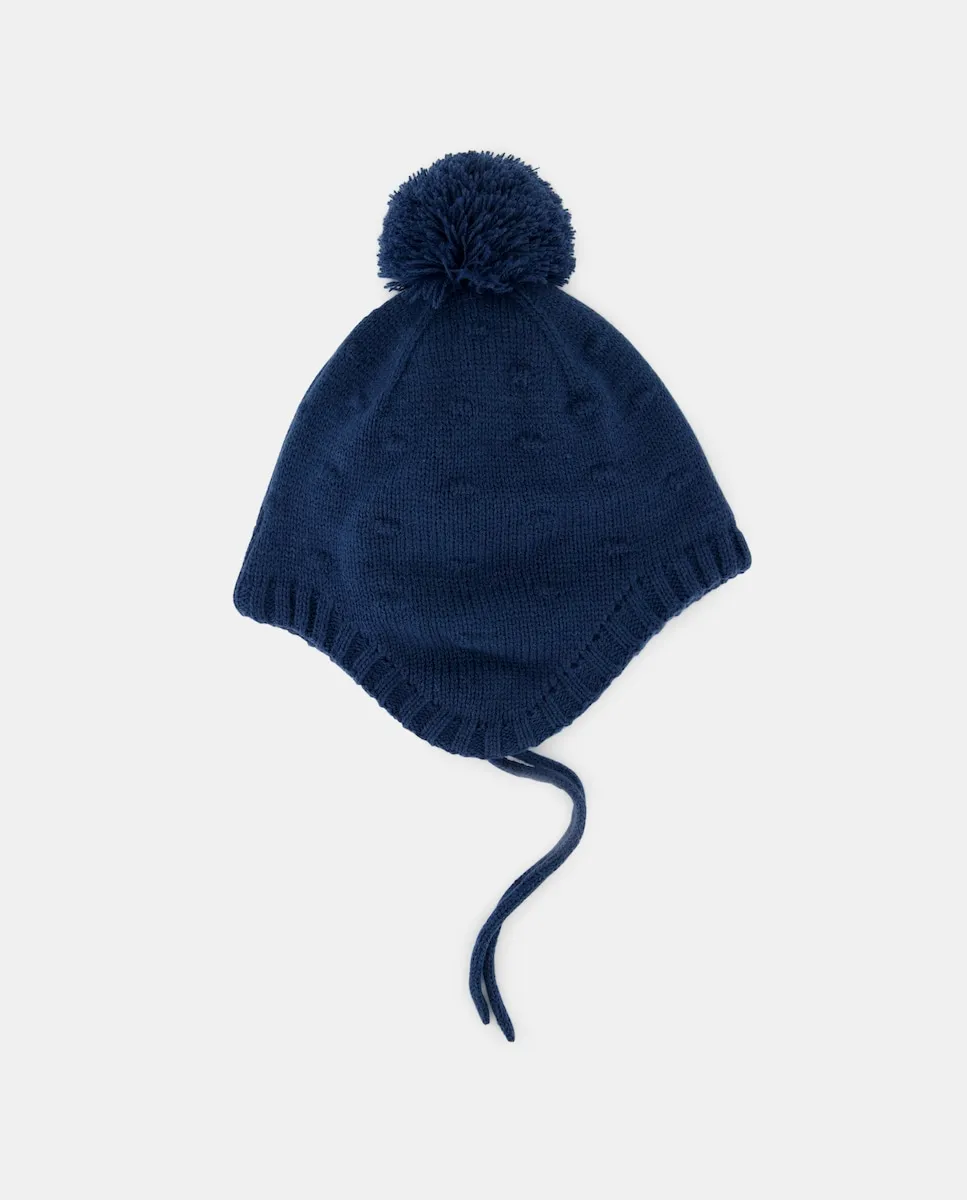 Шапочка вязаная из гладкой пряжи с помпоном для младенца Baby El Corte Inglés, синий
Шапочка вязаная из гладкой пряжи с помпоном для младенца Baby El Corte Inglés, синий