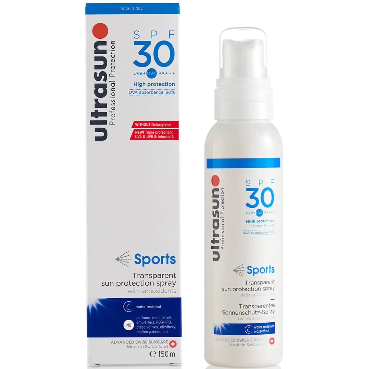 Ultrasun clear spray spf30 - Спортивная формула (150 мл) Ultrasun
Ultrasun clear spray spf30 - Спортивная формула (150 мл) Ultrasun