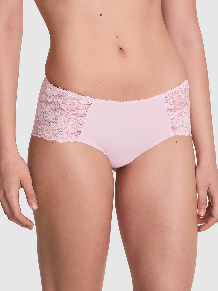 Трусики-Хипхаггеры No-Show Pink, lace-trim pink tulip
Трусики-Хипхаггеры No-Show Pink, lace-trim pink tulip