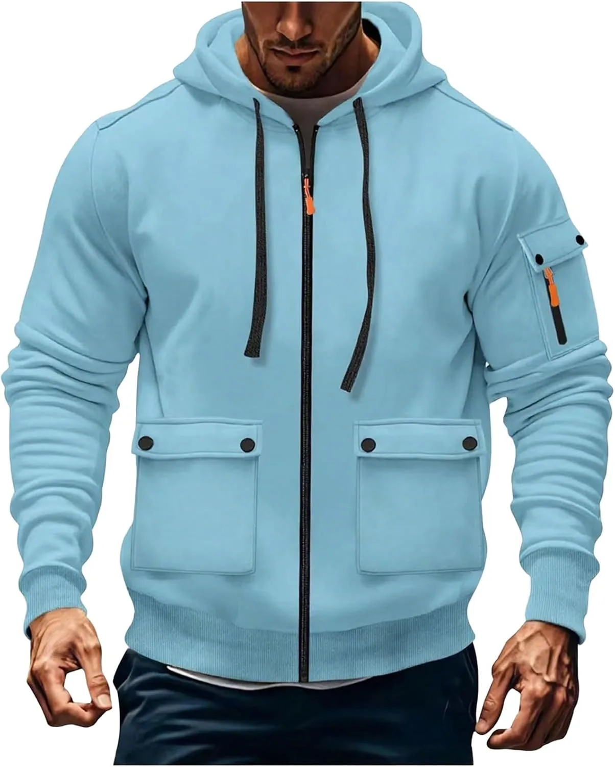 Мужская тактическая худи с капюшоном и карманами FOCLMP
Мужская тактическая худи с капюшоном и карманами FOCLMP