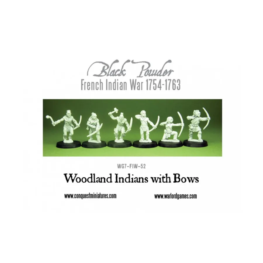 Лесные индейцы с луками, Black Powder - French Indian War 1754-1763 (28mm)
Лесные индейцы с луками, Black Powder - French Indian War 1754-1763 (28mm)