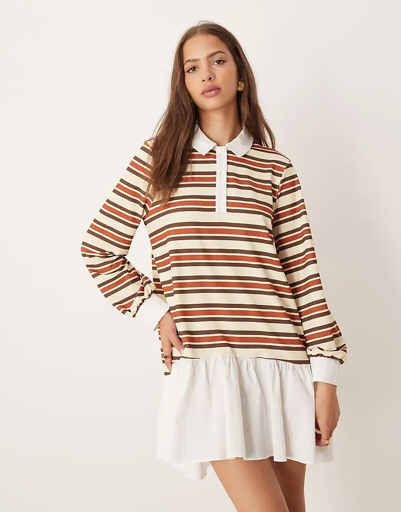 Платье-мини в стиле регби ASOS DESIGN с длинными рукавами в разноцветную полоску
Платье-мини в стиле регби ASOS DESIGN с длинными рукавами в разноцветную полоску