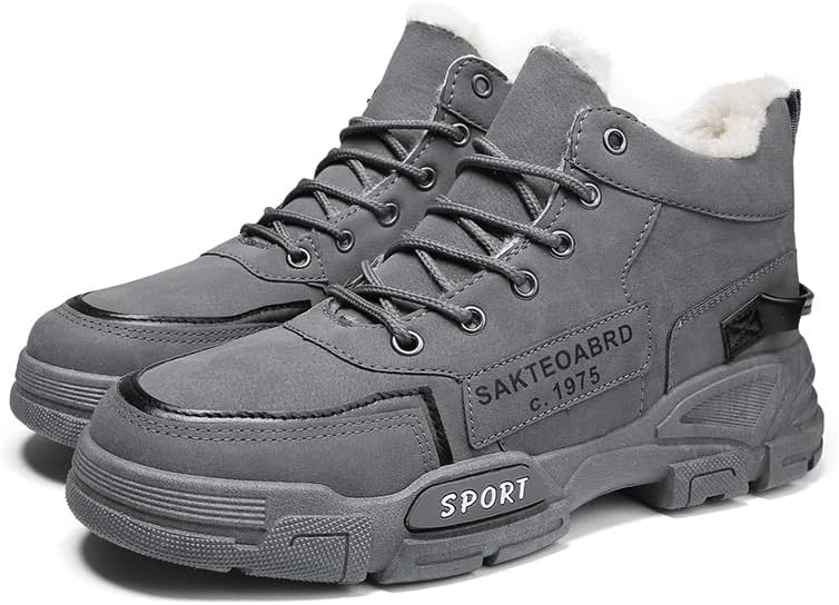 Зимние спортивные кроссовки, высокие спортивные ботинки с меховой подкладкой, доступны в черном, сером и хаки Generic
Зимние спортивные кроссовки, высокие спортивные ботинки с меховой подкладкой, доступны в черном, сером и хаки Generic