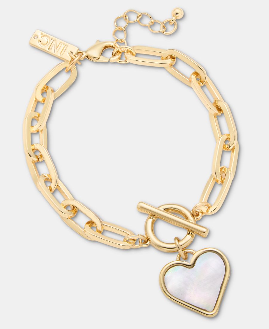 Браслет с подвеской в виде сердца из перламутра, эксклюзивно от Macy's INC International Concepts, Gold
Браслет с подвеской в виде сердца из перламутра, эксклюзивно от Macy's INC International Concepts, Gold