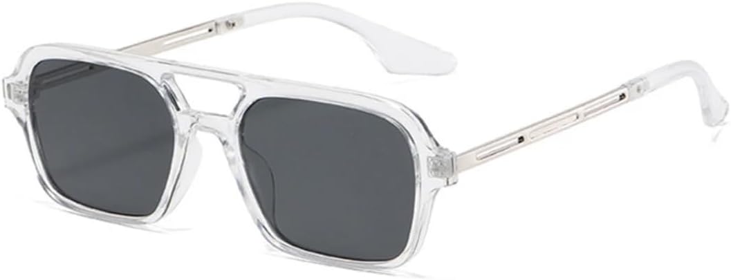 Ретро солнцезащитные очки с двойной перемычкой для женщин, модные, с прозрачными линзами цвета океана, защита от УФ-излучения UV400; мужские модные, с металлическими полыми линзами UUPTTPL, Transparent Grey
Ретро солнцезащитные очки с двойной перемычкой для женщин, модные, с прозрачными линзами цвета океана, защита от УФ-излучения UV400; мужские модные, с металлическими полыми линзами UUPTTPL, Transparent Grey