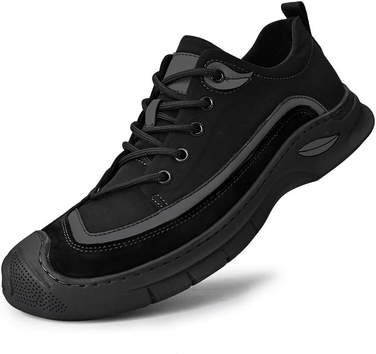 Мужские легкие дышащие спортивные туфли для прогулок на улице, из натуральной кожи, повседневные оксфорды с закрытым носком Lhyxu, черный
Мужские легкие дышащие спортивные туфли для прогулок на улице, из натуральной кожи, повседневные оксфорды с закрытым носком Lhyxu, черный