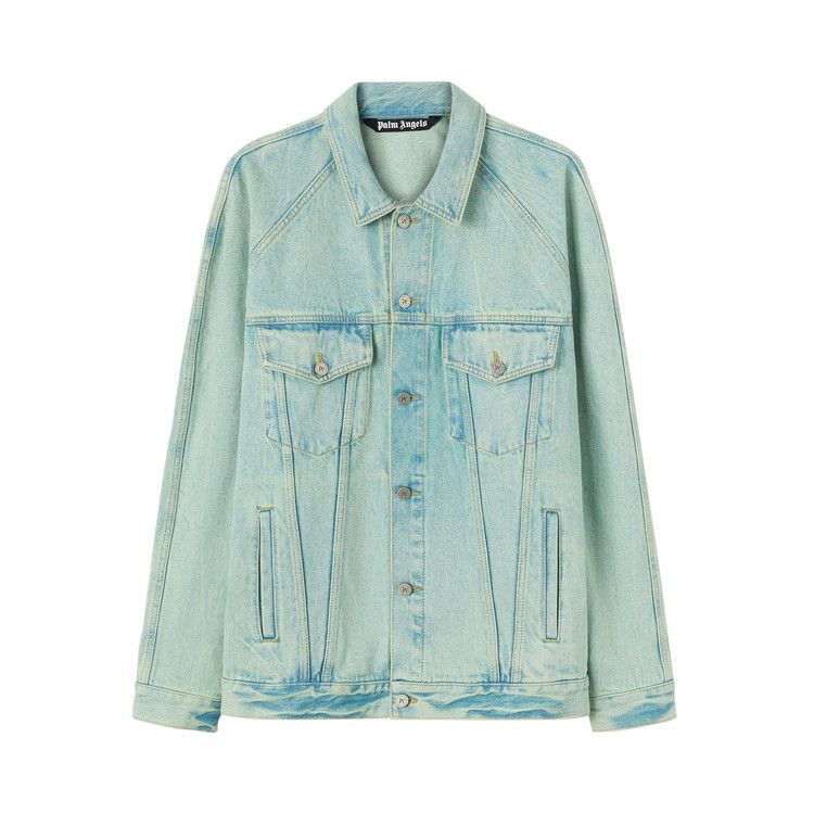 Куртка Palm Angels Overdyed Logo Denim Jacket, Mint 
Куртка Palm Angels Overdyed Logo Denim Jacket, Mint
