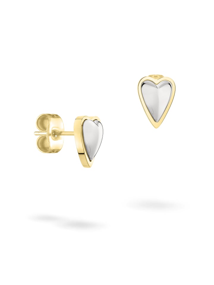 LIEBESKIND BERLIN Металлическая серьга в форме сердца, двухцветная, серебристо-золотая
LIEBESKIND BERLIN Металлическая серьга в форме сердца, двухцветная, серебристо-золотая