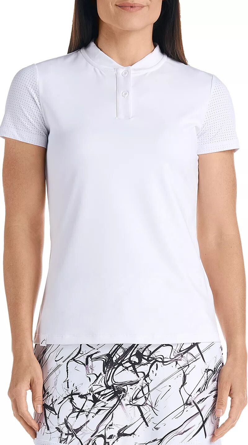 Женская рубашка-поло для гольфа с короткими рукавами SwingDish Juliet, белый 
Женская рубашка-поло для гольфа с короткими рукавами SwingDish Juliet, белый