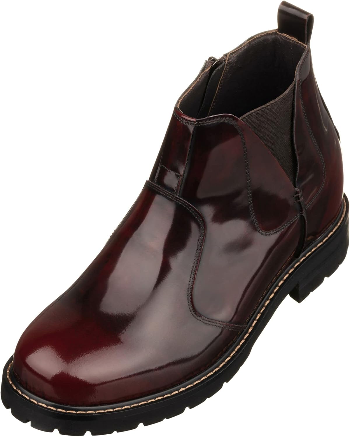 Мужские невидимые увеличивающие рост ботинки CALTO - челси с молнией из патентованной кожи кордован - прибавка роста 9 см - K8994 - Размер 7.5 D(M) US, 7.5 Cordovan
Мужские невидимые увеличивающие рост ботинки CALTO - челси с молнией из патентованной кожи кордован - прибавка роста 9 см - K8994 - Размер 7.5 D(M) US, 7.5 Cordovan