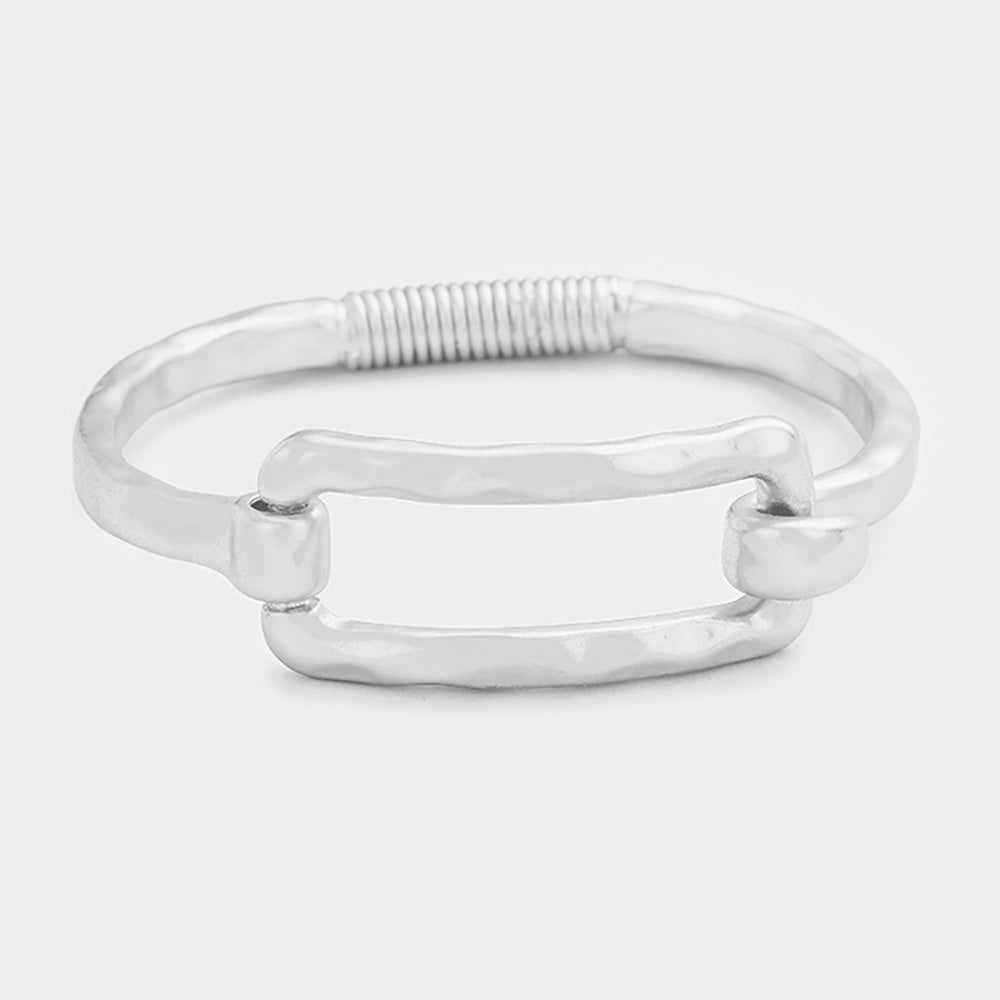 Браслет с металлическим крючком, вырезанный в форме прямоугольника, серебряный, потертый Fashnzfab, Worn Silver
Браслет с металлическим крючком, вырезанный в форме прямоугольника, серебряный, потертый Fashnzfab, Worn Silver