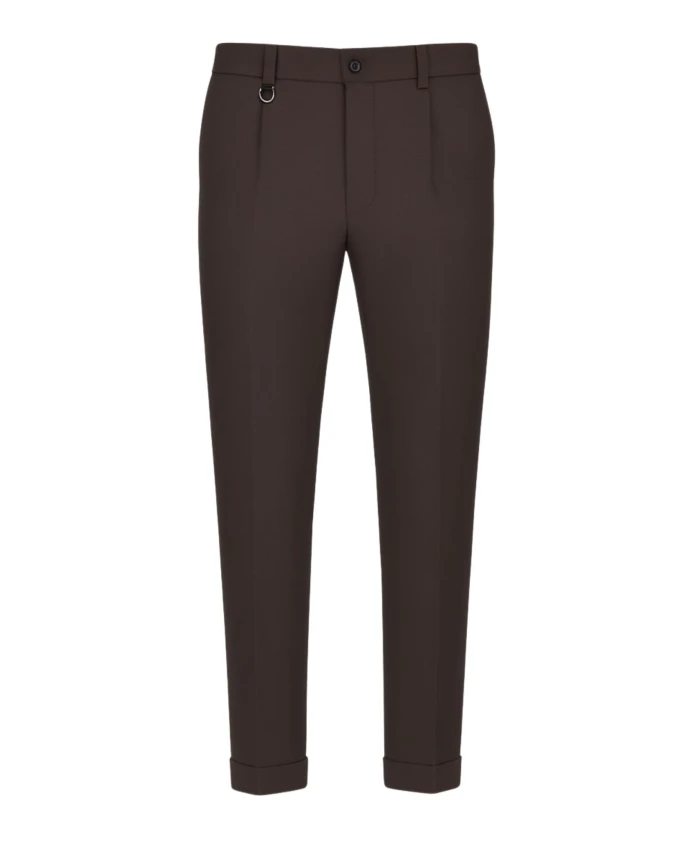 Плиссированные фланелевые брюки Paolo Pecora, коричневый
Плиссированные фланелевые брюки Paolo Pecora, коричневый