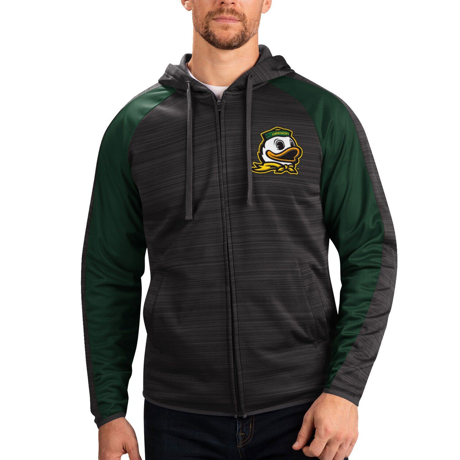 Мужская спортивная куртка Carl Banks Black Oregon Ducks Neutral Zone реглан с молнией во всю длину спортивная куртка с капюшоном G-III
Мужская спортивная куртка Carl Banks Black Oregon Ducks Neutral Zone реглан с молнией во всю длину спортивная куртка с капюшоном G-III