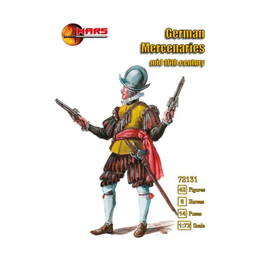 Немецкие наемники (середина XVI века), Historical Miniatures (1:72) (Mars Figures)
Немецкие наемники (середина XVI века), Historical Miniatures (1:72) (Mars Figures)