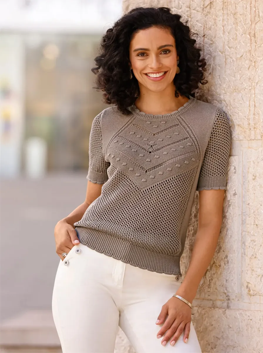 Вдохновение Свитер Ajour "Пуловер" Inspirationen, коричневый 
Вдохновение Свитер Ajour "Пуловер" Inspirationen, коричневый