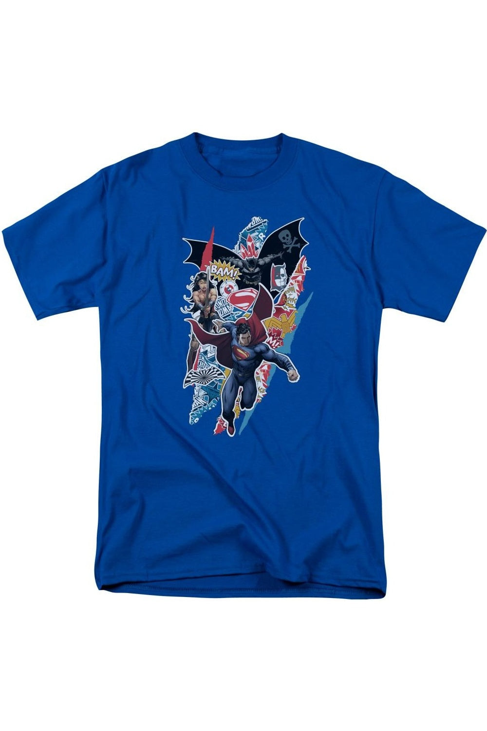 Футболка Batman V Superman Ripped Trio с коротким рукавом для взрослых Gildan, синий
Футболка Batman V Superman Ripped Trio с коротким рукавом для взрослых Gildan, синий