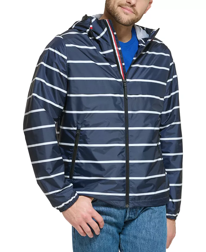 Куртка Tommy Hilfiger Stretch Hooded Zip-Front Rain, синий/полоска
Куртка Tommy Hilfiger Stretch Hooded Zip-Front Rain, синий/полоска