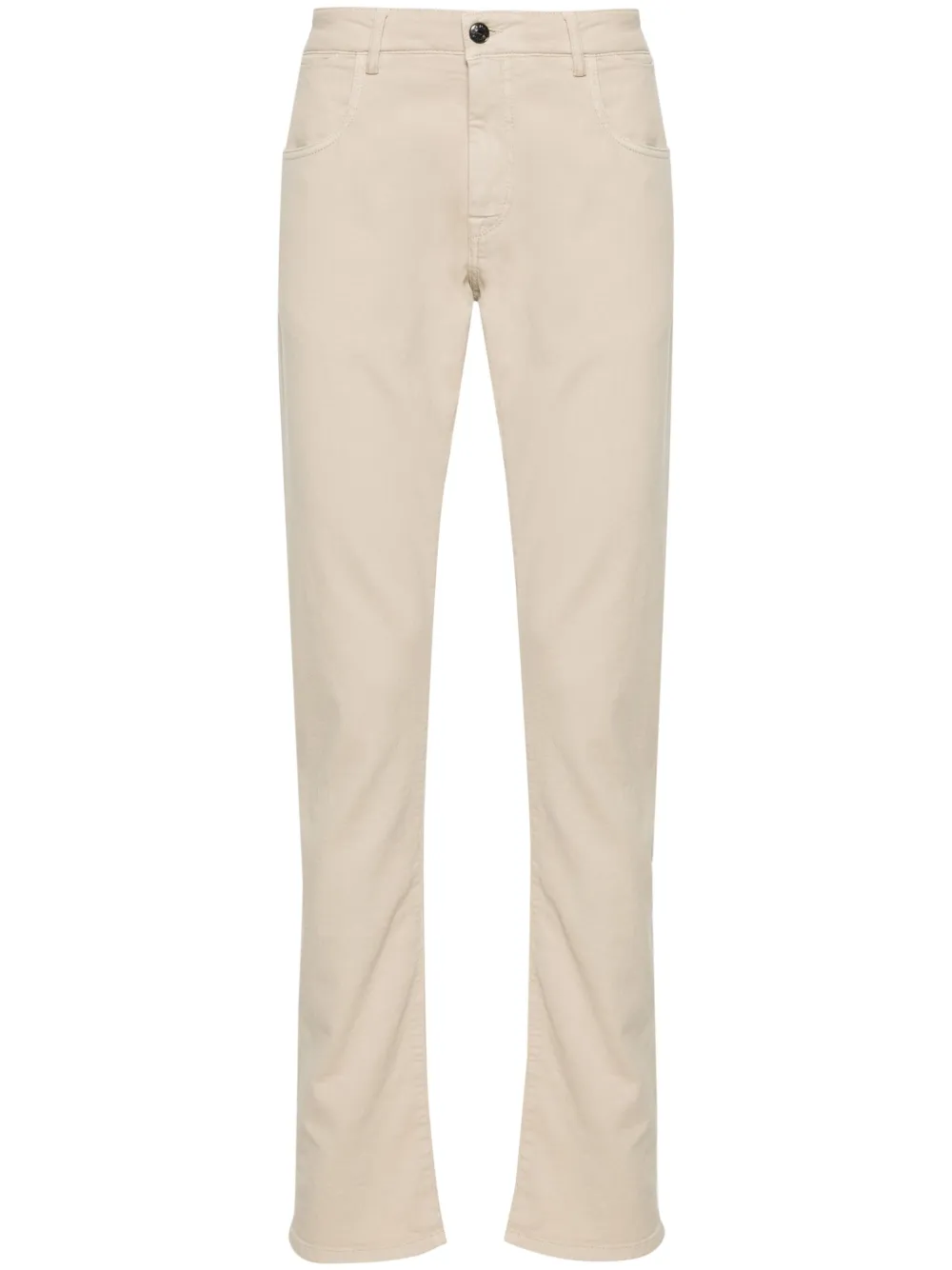 Узкие брюки средней посадки Canali, нейтральный
Узкие брюки средней посадки Canali, нейтральный