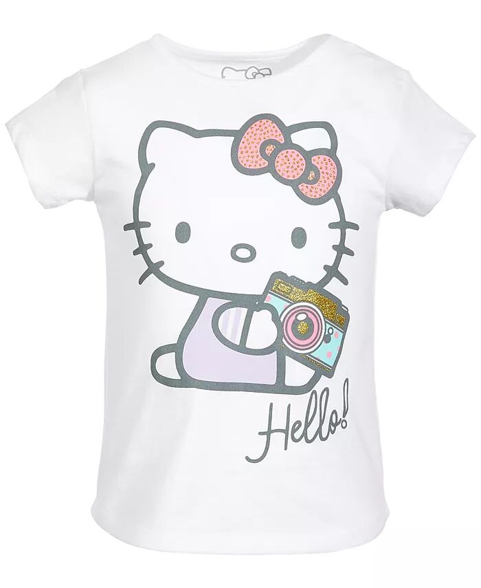 Футболка с коротким рукавом и принтом «Камера» для девочек-малышей Hello Kitty, белый
Футболка с коротким рукавом и принтом «Камера» для девочек-малышей Hello Kitty, белый