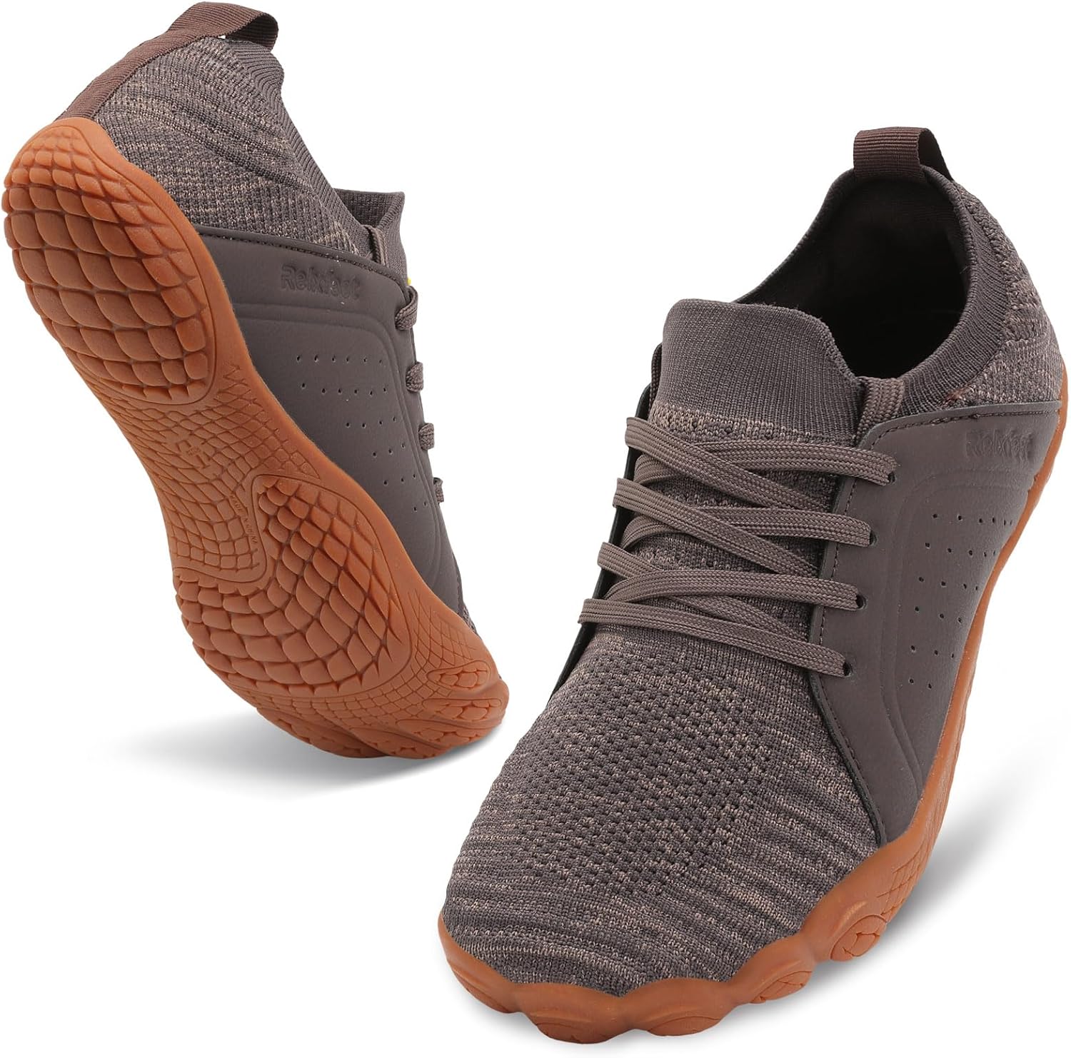 Мужские кроссовки для трейл-раннинга relxfeet, босоножки, минималистичный дизайн с широкой носочной частью, нулевая разница в высоте, нескользящая резиновая подошва для тренажерного зала, походов и прогулок, коричневый
Мужские кроссовки для трейл-раннинга relxfeet, босоножки, минималистичный дизайн с широкой носочной частью, нулевая разница в высоте, нескользящая резиновая подошва для тренажерного зала, походов и прогулок, коричневый