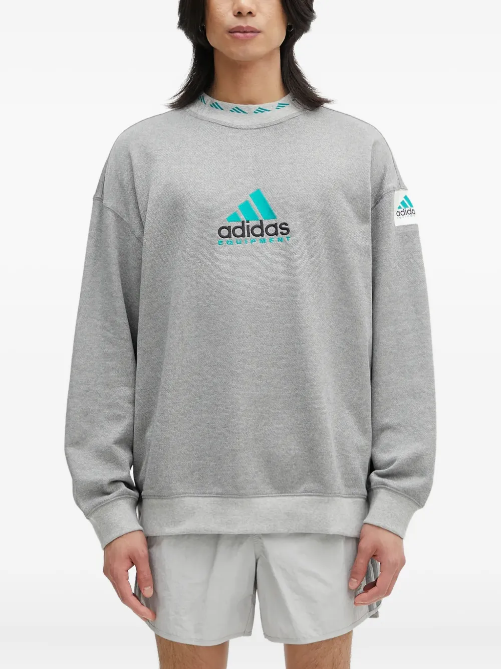 Толстовка с вышитым логотипом adidas, серый
Толстовка с вышитым логотипом adidas, серый