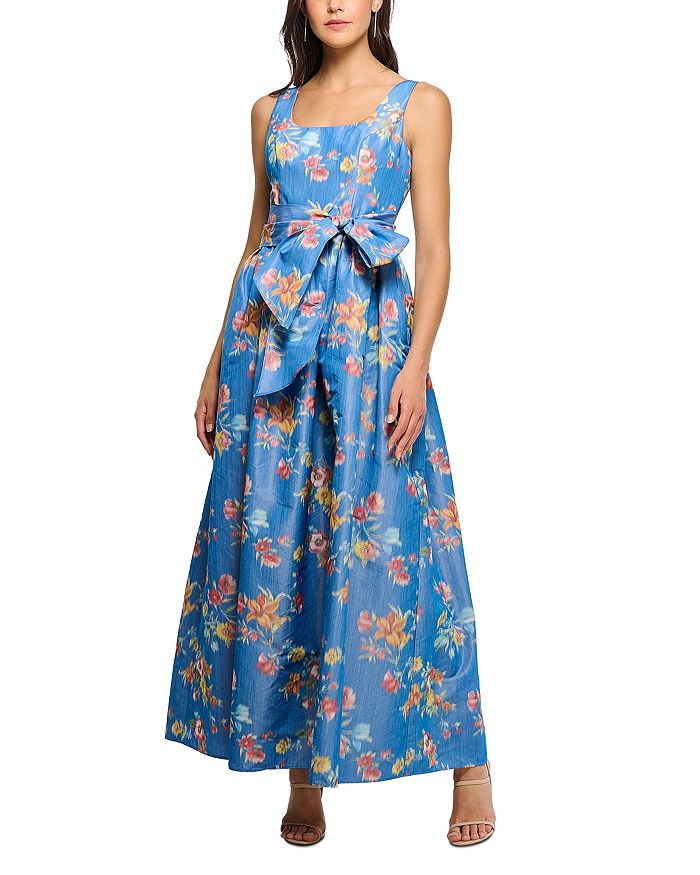 Макси-платье с поясом и цветочным принтом Shoshanna, синий
Макси-платье с поясом и цветочным принтом Shoshanna, синий