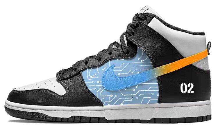 Кастомизированные кроссовки Nike Dunk Skateboarding Shoes Men, черный/голубой/оранжевый
Кастомизированные кроссовки Nike Dunk Skateboarding Shoes Men, черный/голубой/оранжевый