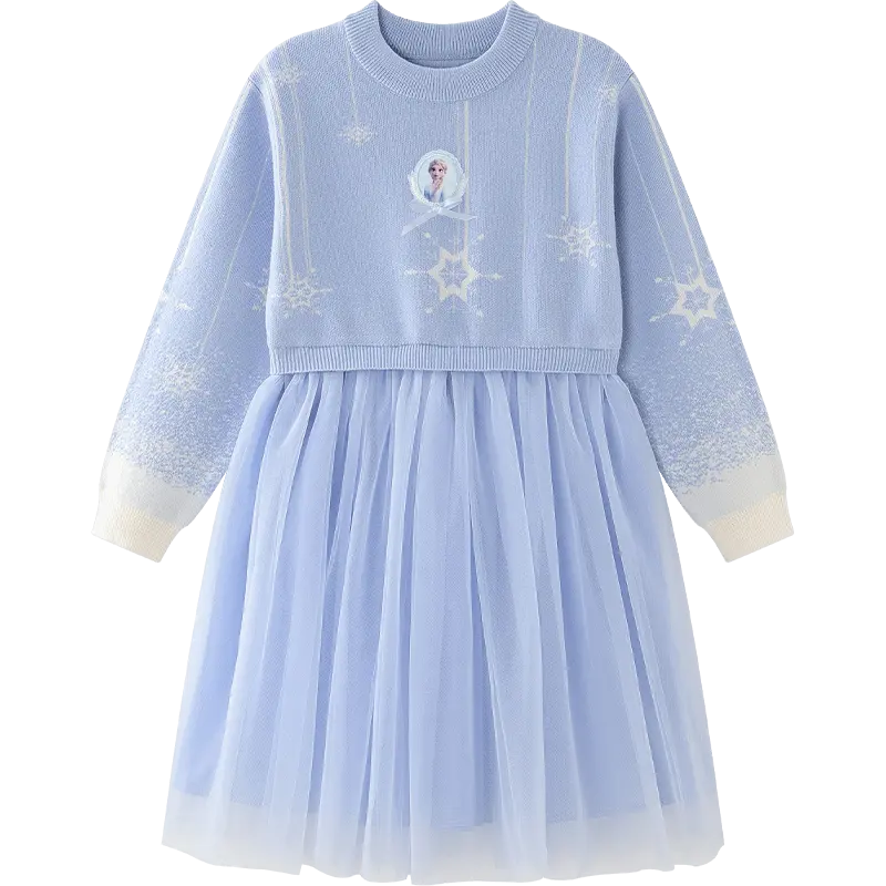 Детское платье с круглым вырезом, средней длины Disney, синий
Детское платье с круглым вырезом, средней длины Disney, синий