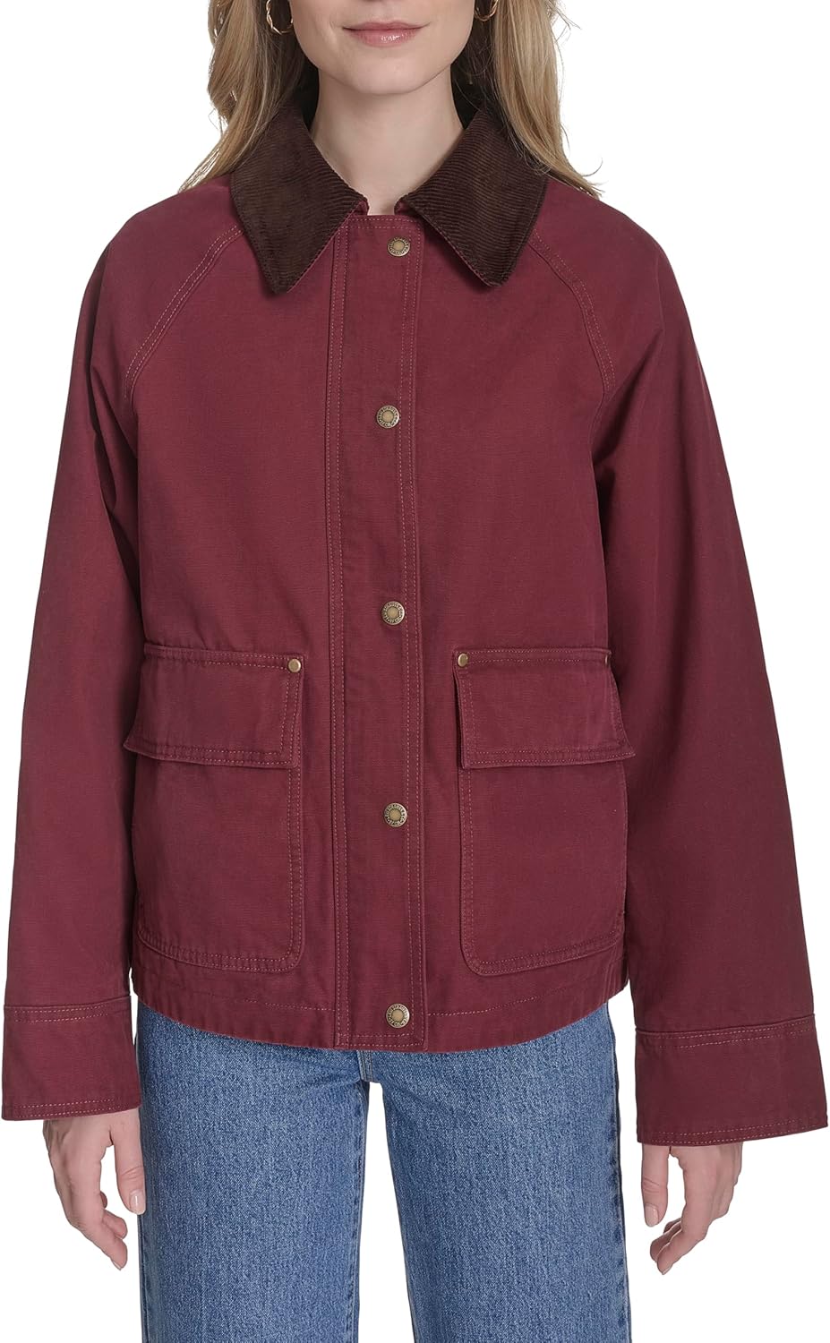 Levi's Женская короткая хлопковая амбарная куртка, Wine
Levi's Женская короткая хлопковая амбарная куртка, Wine