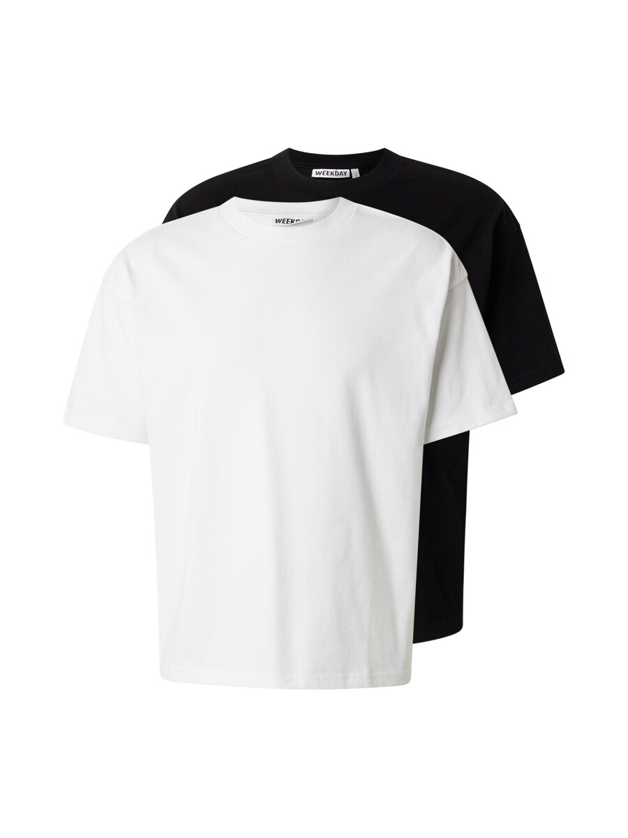 Рубашка WEEKDAY, черный/белый
Рубашка WEEKDAY, черный/белый