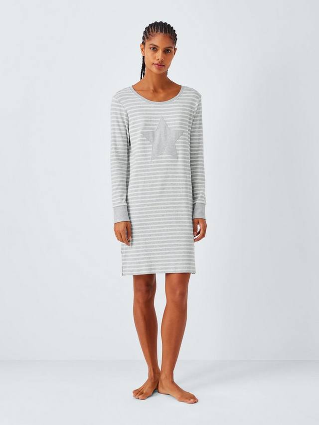 Edie Star & Stripe ночная сорочка с длинными рукавами John Lewis, Grey
Edie Star & Stripe ночная сорочка с длинными рукавами John Lewis, Grey