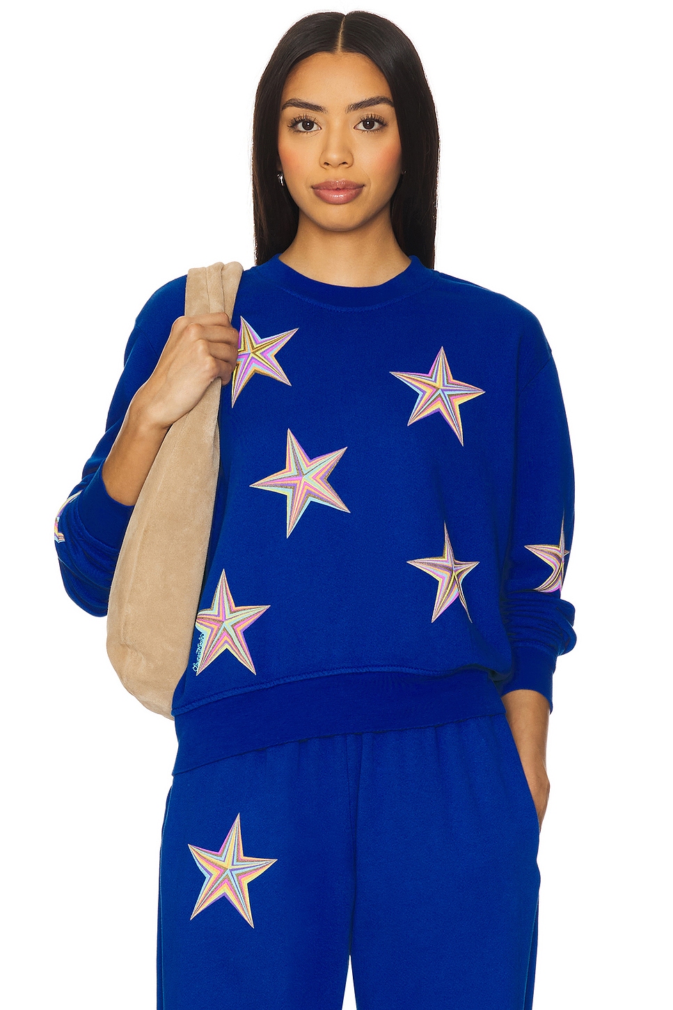 Spalding кроп-пуловер с узором в виде разноцветных звезд от Lauren Moshi, vibrant blue
Spalding кроп-пуловер с узором в виде разноцветных звезд от Lauren Moshi, vibrant blue