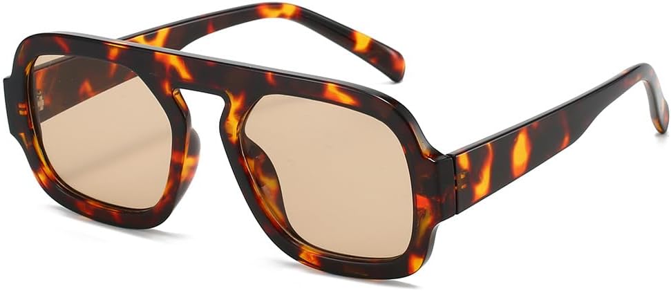 Ретро квадратные солнцезащитные очки для женщин и мужчин, дизайнерские очки-авиаторы с плоской верхней частью, винтажная пластиковая оправа Azoxus, Tortoise Shell Frame/Light Brown Lenses
Ретро квадратные солнцезащитные очки для женщин и мужчин, дизайнерские очки-авиаторы с плоской верхней частью, винтажная пластиковая оправа Azoxus, Tortoise Shell Frame/Light Brown Lenses
