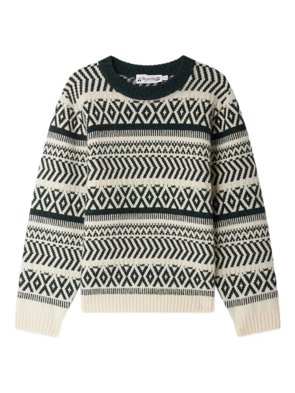 Шерстяной свитер Jasiel с узором фэр-айл Bonpoint, черный
Шерстяной свитер Jasiel с узором фэр-айл Bonpoint, черный