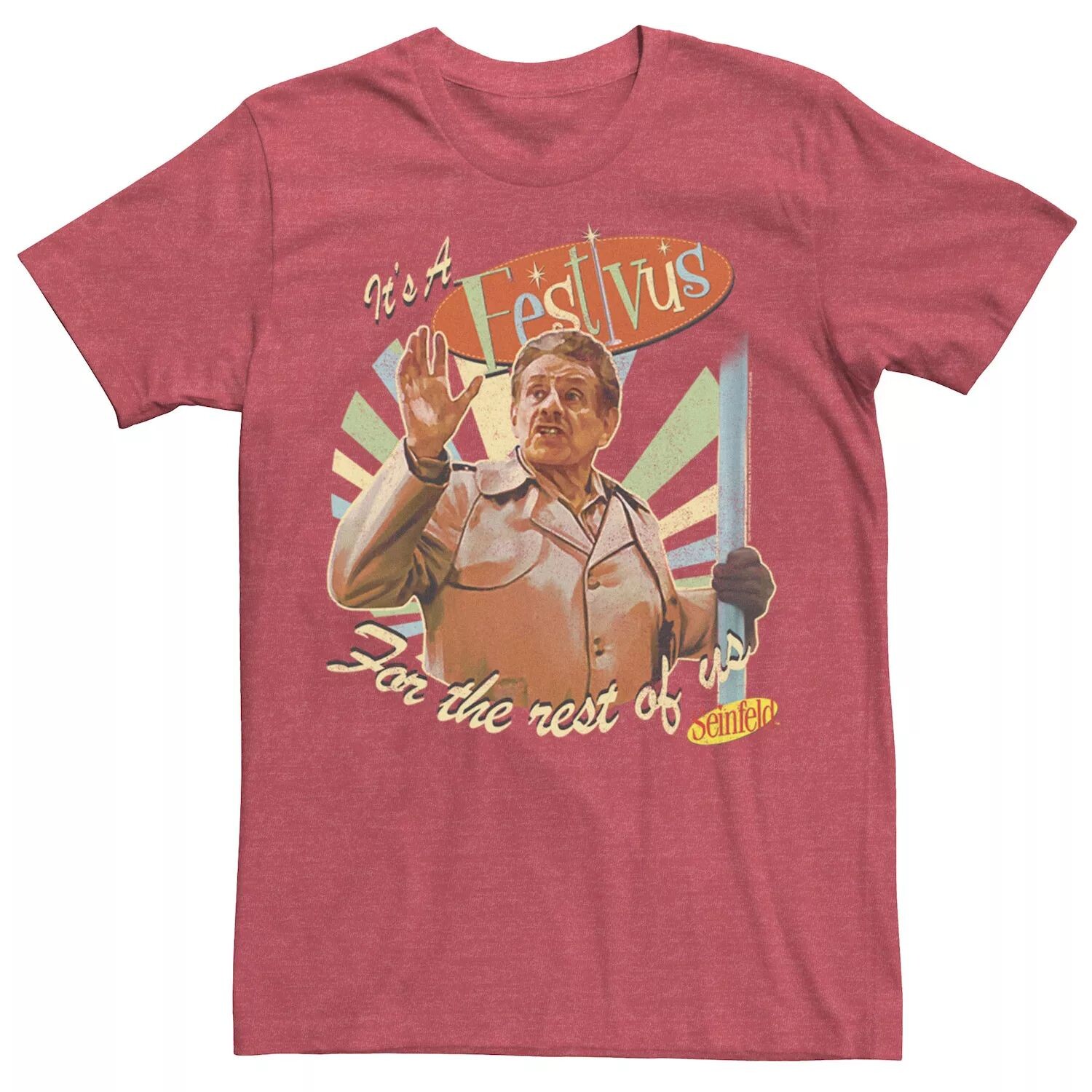 Мужская футболка Seinfeld Festivus Frank Costanza Festivus Pole Tee Licensed Character
Мужская футболка Seinfeld Festivus Frank Costanza Festivus Pole Tee Licensed Character