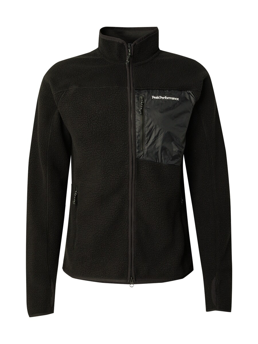 Спортивная флисовая куртка PEAK PERFORMANCE, черный 
Спортивная флисовая куртка PEAK PERFORMANCE, черный