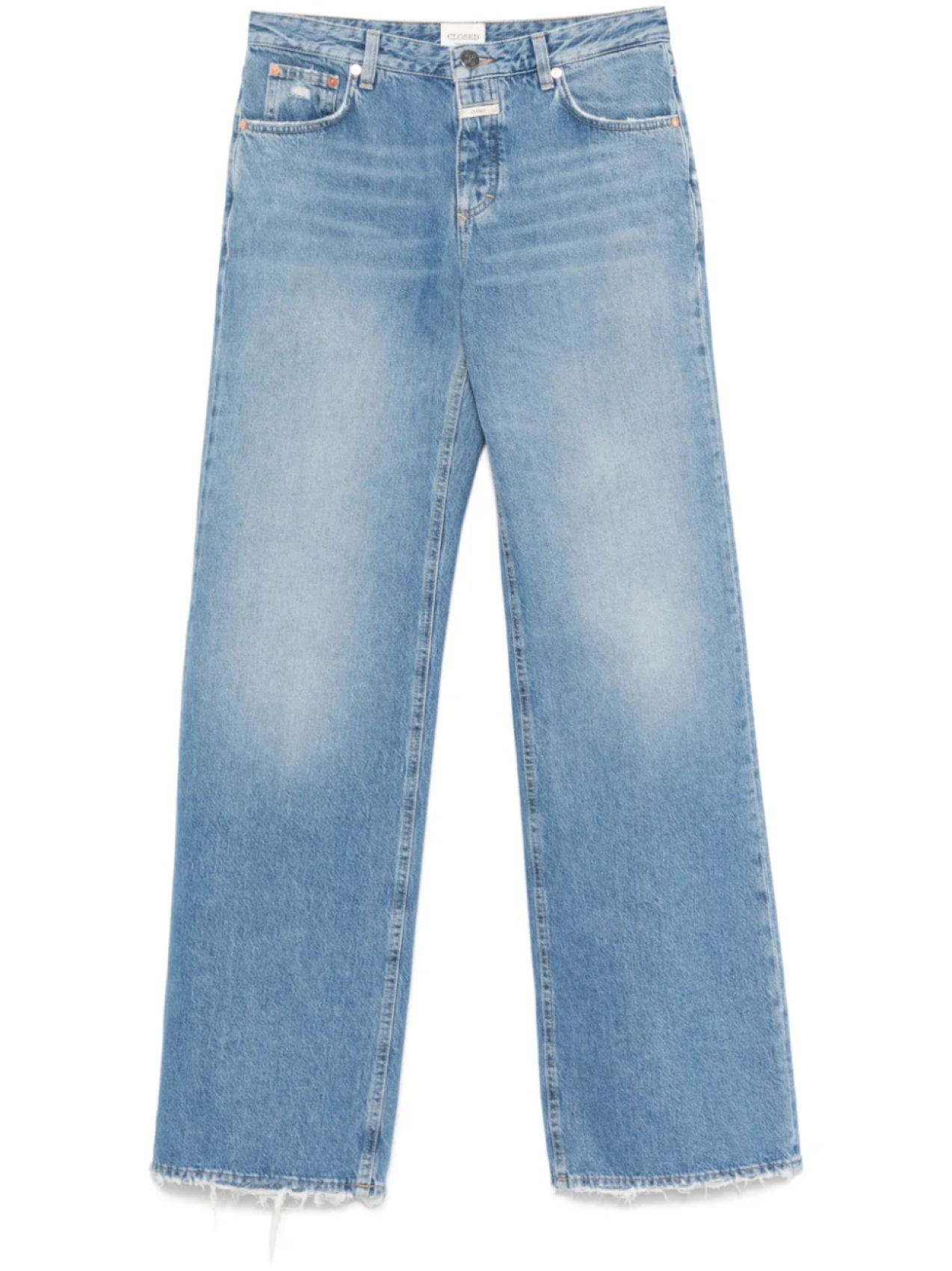 Closed джинсы с нашивкой-логотипом, синий 
Closed джинсы с нашивкой-логотипом, синий