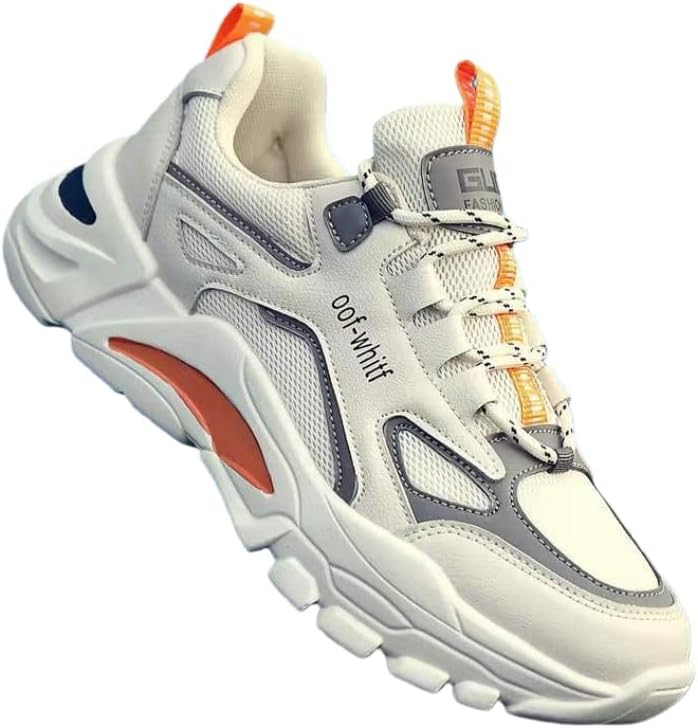 Мужские дышащие спортивные кроссовки с низким верхом - шнуровка - противоскользящая и стойкая к износу подошва, повседневные Fusecottc, оранжевый
Мужские дышащие спортивные кроссовки с низким верхом - шнуровка - противоскользящая и стойкая к износу подошва, повседневные Fusecottc, оранжевый