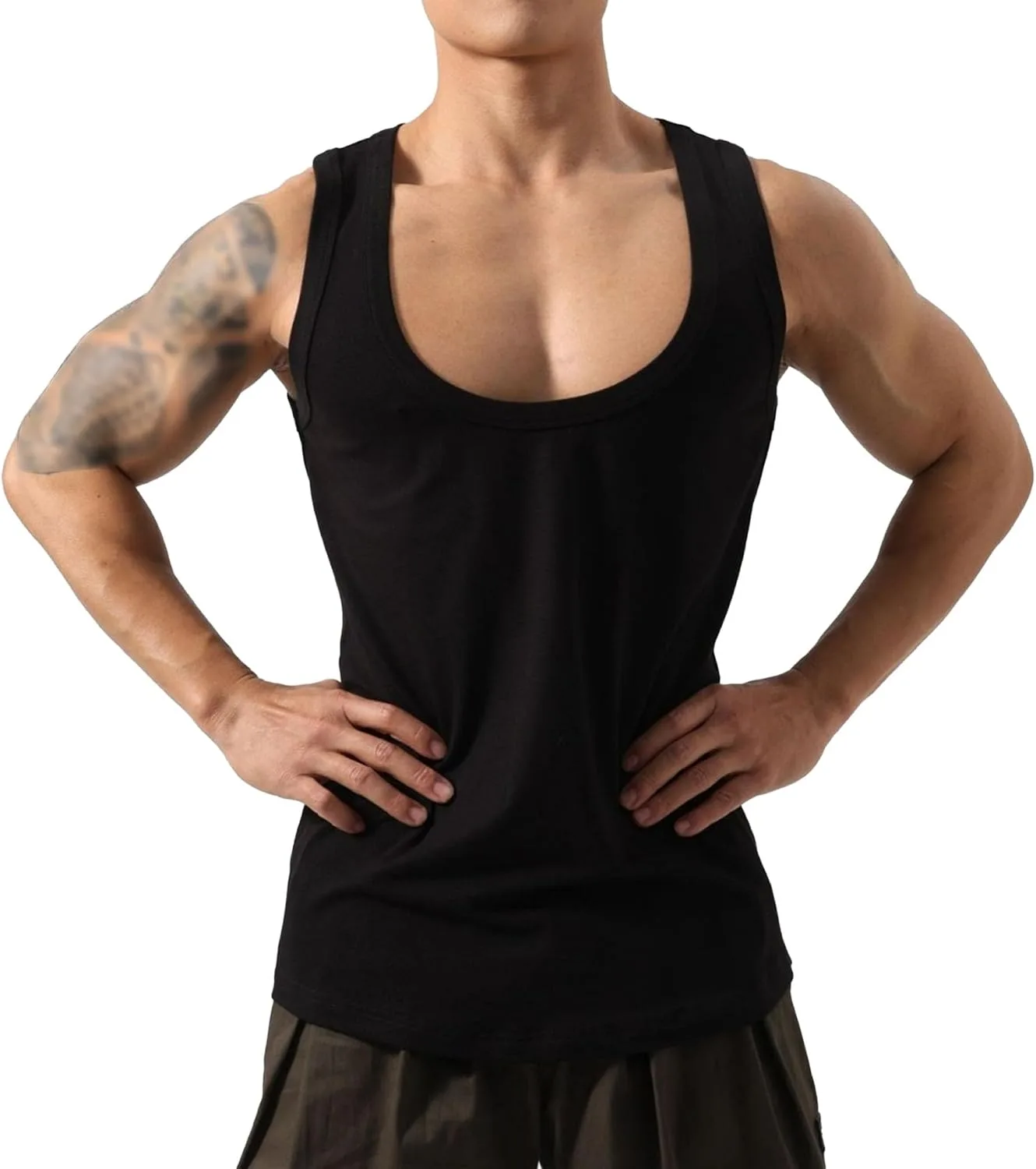 Мужские майки-алкоголички Basic Slim A-Shirts VgueElegc
Мужские майки-алкоголички Basic Slim A-Shirts VgueElegc