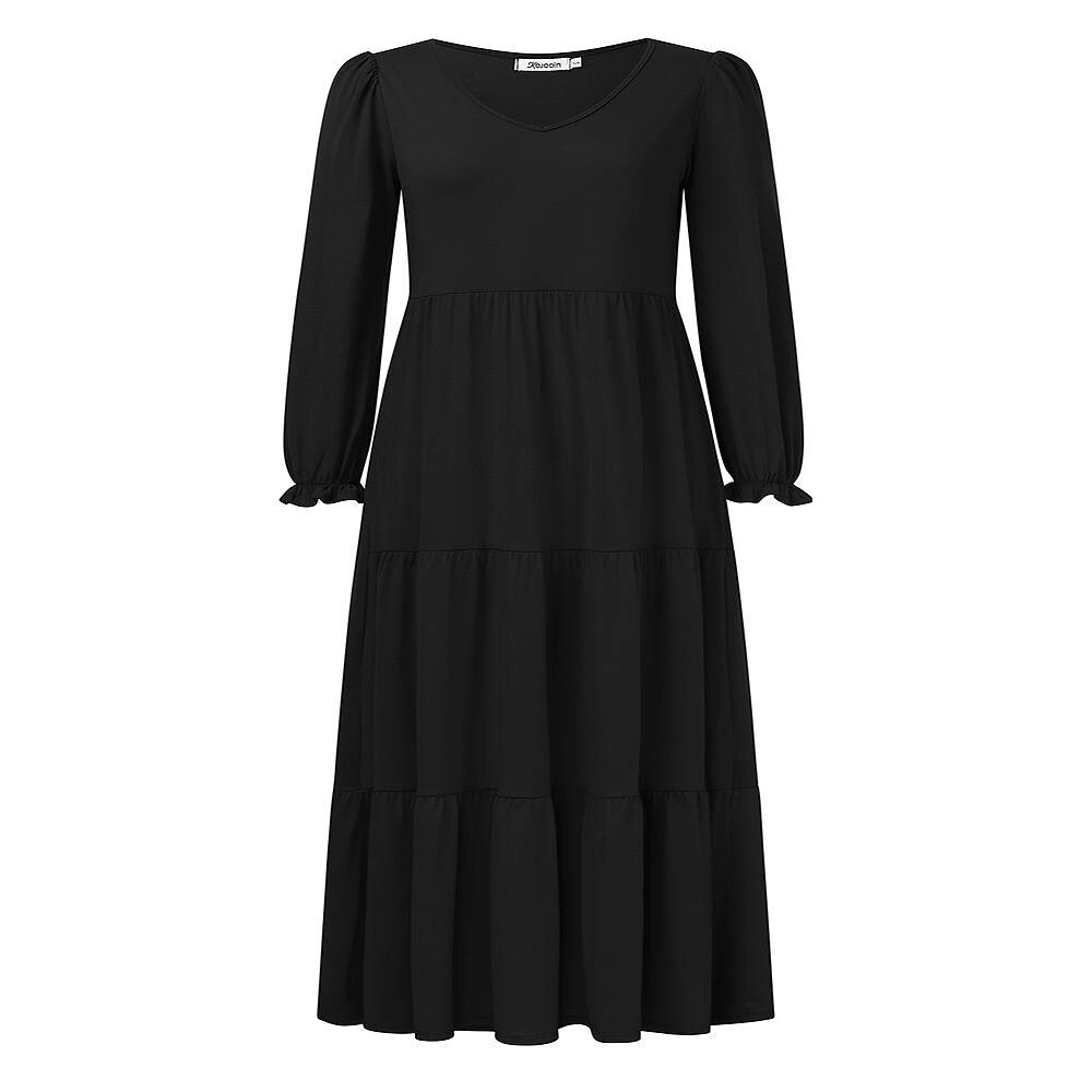 Женское платье макси с длинными пышными рукавами Kojooin, черный
Женское платье макси с длинными пышными рукавами Kojooin, черный